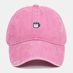 Coffee Embroidery Casual Adjustable Baseball Cap