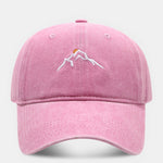 Mountain Embroidered Washed Distressed Baseball Cap