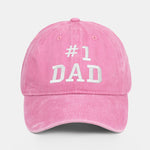 Dad Embroidered Washed Cotton Baseball Cap