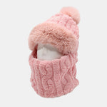 Winter Warm Thickened Full Coverage Fleece-Lined Balaclava Hat With Ear Flap Face Mask