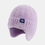 Winter Knit Beanie Hat With Ears Flaps Protection