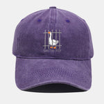 Funny Silly Goose Embroidered Washed Baseball Cap