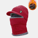 Winter Warm Knitted Pullover Hood With Ear And Neck Protection