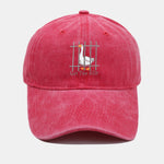 Funny Silly Goose Embroidered Washed Baseball Cap