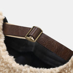 Warm Lamb Fleece Simple Solid Color Brimless Hat