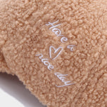 Stylish Plush Baseball Cap With Heart And Letter Embroidery