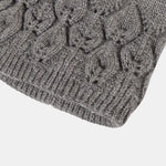 Warm Fleece Lined Thickened Double-layer Design Vintage Knitted Hat