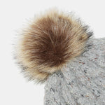 Warm Knitted Hat With Pompom