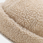 Warm Lamb Fleece Simple Solid Color Brimless Hat