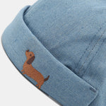 Beanie Hat With Dachshund Embroidery Pattern