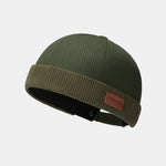 Retro Adjustable Street Style Brimless Docker Beanie Hat