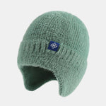 Winter Knit Beanie Hat With Ears Flaps Protection