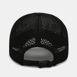 Solid Color Patch Hollow Mesh Nylon Baseball Cap
