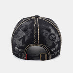 Slogan Patch Embroidery Washed Baseball Cap