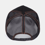 Vintage Fishing Embroidery Mesh Baseball Cap
