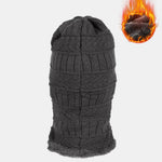 Winter Warm Knitted Pullover Hood With Ear And Neck Protection