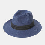 Fashionable And Casual All-match Wide-brimmed Flat Hat Suitable For Beach Trips