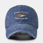 Fun Fishing Embroidery Baseball Cap