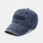 American Freedom Print Washed Baseball Cap