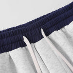 Number Print Wide-Leg Baggy Sweatpants
