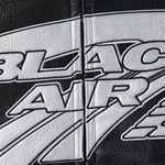 Black Air Techwear Leather Jacket