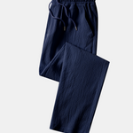 Crinkle Textured Straight Leg Pants