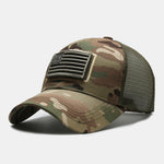 American Flag Patch Embroidered Baseball Cap