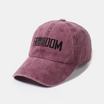 American Freedom Print Washed Baseball Cap