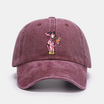 Vacation Pink Panther Print Washed Baseball Cap