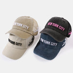 New York Embroidery Mesh Cotton Baseball Cap