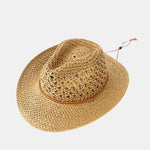 Outdoor Beach Sun Protection Western Cowboy Style Straw Hat