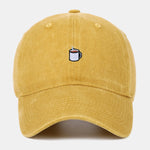 Coffee Embroidery Casual Adjustable Baseball Cap