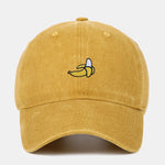 Banana Embroidery Baseball Cap