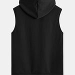 Striped Jacquard Sleeveless Hooded T-Shirt & Shorts