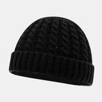 Warm Vintage Cable Knit Beanie Hat