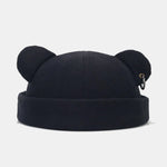 Adjustable Unisex Beanie Hat With Bear Ear Design