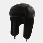 Thick Winter Beanie Hat With Windproof Ears Flaps Protection