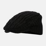 Vintage Knitted Textured Beret Hat