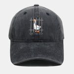 Funny Silly Goose Embroidered Washed Baseball Cap