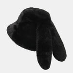 Plush Bucket Hat With Rabbit Ear Design