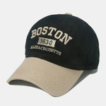 Retro Boston Embroidered Baseball Cap