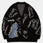 Dinosaur Print Button Up Cardigan