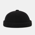 Men Retro Autumn And Winter Thickened Stitching Rimless Hat