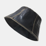 PU Leather Outdoor Fashion Bucket Hat