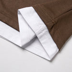 2 Pieces Relax Fit 2 In 1 Notched Collar Textured T-Shirt