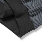 Contrast Corduroy Polo Sweatshirt