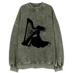 Harpist playing ethereal melody - Vintage Sweatshirt
