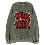 WEAK;WEEK WARRIOR Monday Blue Cap - Vintage Sweatshirt