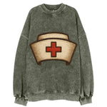 Nurse Cap  - Vintage Sweatshirt