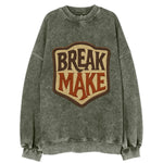 BREAK;MAKE THE RULES Rebel Red Snapback - Vintage Sweatshirt